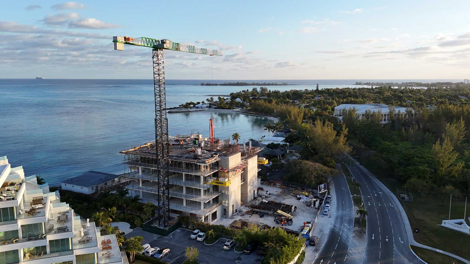 Level 4 construction - facing West