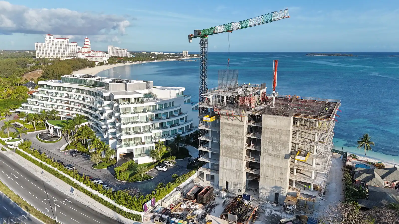 Goldwynn Penthouses Construction, Cable Beach Bahamas