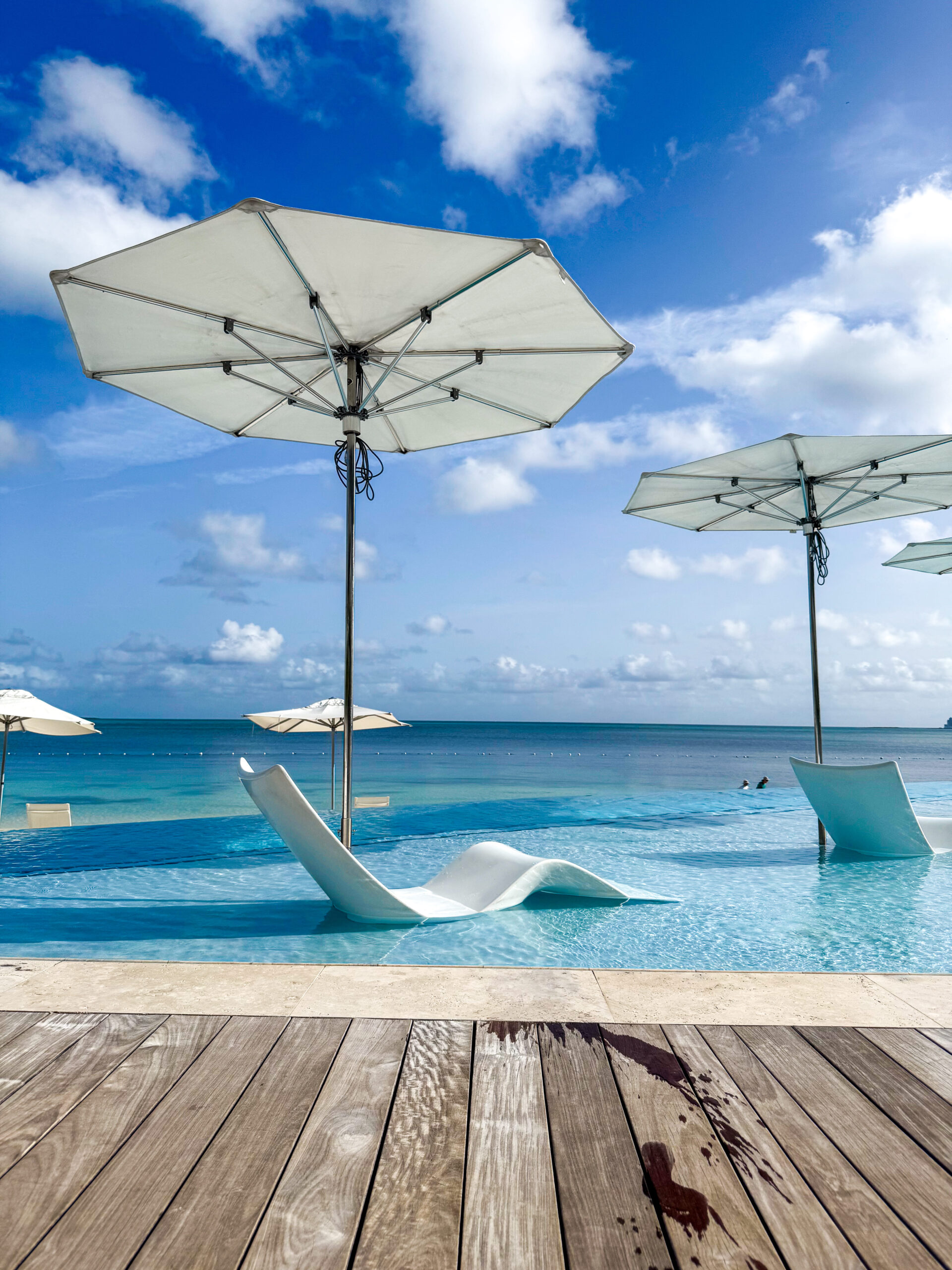 infinity pool lounge chairs